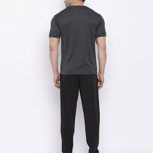 Conjunto Deportivo de Verano para Hombre de Dos Piezas, 100% Algodón, Sólido, Ligero, Transpirable, de Secado Rápido, con Pedrería, de Alta Calidad - Product Image 2