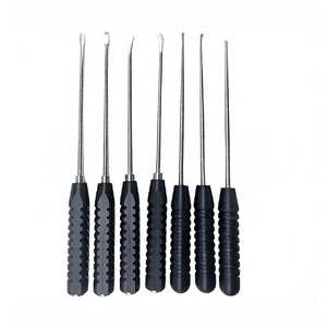 Juego de Curetas Óseas para Cirugía de Columna Vertebral, Kit de 7 Piezas de Instrumentos Ortopédicos, Herramientas de Cirugía Espinal Reutilizables de Acero de Grado Hospitalario - Product Image 6