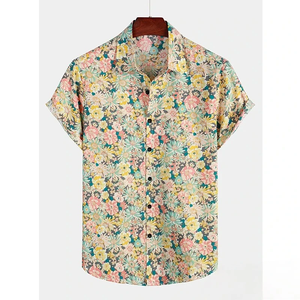 2026 Hawaiian <b>Shirt</b> for Men Summer Floral T-<b>Shirt</b> Beach Flower Prints Short Sleeve <b>Shirt</b> Tops Casual Adult Design Men's Clothing - Product Image 1