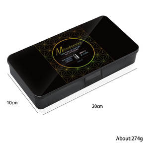 Pointes d'ongles en ABS pour nail art, couvrantes, semi-mates, transparentes, à motifs, sans couture, en gros, en boîte, 480 pièces - Product Image 5