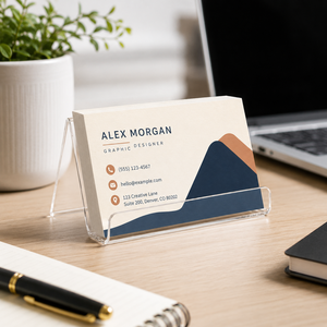 Support de Présentation de Cartes de Visite en Acrylique Transparent Weima Personnalisable – Organisateur sur Mesure (Couleur et Taille) pour Réceptions, Bureaux et Magasins - Product Image 1