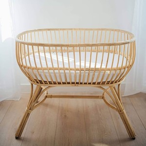 Berceau pour nouveau-né, design tendance et mignon, berceau en rotin, berceaux robustes en cannage - Product Image 5