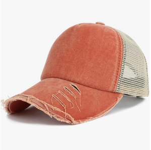Wholesale Custom Blank Worn Out Washed Cotton Trucker <b>Cap</b> <b>Vintage</b> Distressed Adjustable Trucker <b>Cap</b> - Product Image 2
