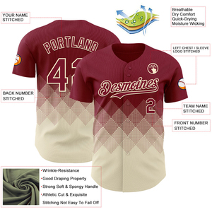 Camisetas de Béisbol Resistentes con Botones, Cuello en V, Secado Rápido, Uniformes de Béisbol Unisex, Tallas Grandes, Ropa Deportiva para Equipos, Suministro al por Mayor OEM - Product Image 3