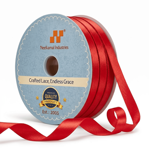 Ruban en satin rouge double face de 6 mm en gros pour emballage cadeau, artisanat floral, nœuds pour cheveux, étiquettes de couture, décoration de fête, utilisation DIY - Product Image 3