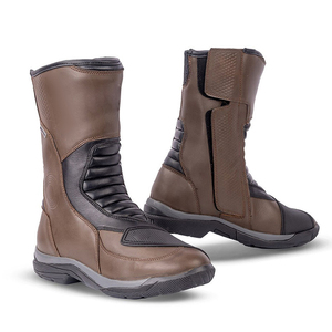 Botas de Motocicleta/Motocross de Cuero Vacuno Genuino para Hombre y Mujer, Zapatos de Motocicleta Impermeables para Motociclismo - Product Image 5