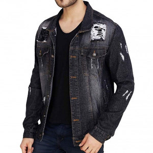 Classic Men Jeans Jacket Casual Outerwear with <b>Button</b> Closure Stylish Streetwear Fashion Winter Jacket - Product Image 1