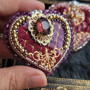 MD HANDICRAFTS Vintage Inspired Handmade Embroidery Beaded <b>Pin</b> for Classic Fashion Lovers-Unisex Wedding & Anniversary - Product Image 5