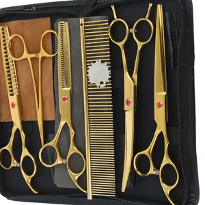 Hair Cutting <b>Scissor</b> Set With Safety Round Tip For <b>Dog</b> Grooming <b>Scissor</b> Pet Set Cutting durable Cleaning Pet Grooming <b>Scissor</b> - Product Image 5
