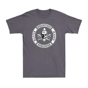 T-shirt pour homme de la franc-maçonnerie, motif F & AM, équerre et compas, haute qualité, sur mesure, manches courtes - Product Image 4