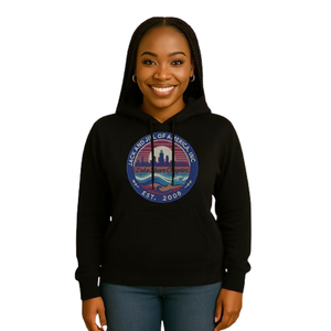 Sweat à capuche noir scintillant pour femme, pull décontracté à manches longues, streetwear quotidien, vêtement de mode confortable pour un style de vie tendance - Product Image 1