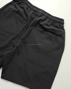 Pantalones Cortos Cargo de Pana para Hombre, Cintura Media, Estilo Hip Hop, Transpirables, Resistentes al Viento, de Secado Rápido, Color Sólido, Cierre con Cordón, 100% Poliéster - Product Image 3