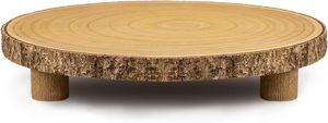 Base para Pastel de Madera con Patas, Accesorios para Postres, Soporte Rústico para Pastel, Decoración Central para Fiestas/Fiestas Infantiles - Product Image 3