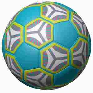 Ballon de football en cuir cousu à la machine avec couverture en PVC PU imperméable OEM personnalisé de haute qualité - Product Image 1