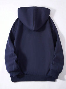 Sudadera con capucha y cremallera de estilo urbano con pedrería de mariposa, extragrande, con gráfico gótico de cristal y diamantes, unisex, estilo punk, para descansar, tallas grandes - Product Image 6