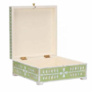 Hot Selling Handcrafted Bone Inlay Jewelry <b>Box</b> Jewelry Organizer Keepsake Storage <b>Box</b> For Rings <b>Earrings</b> Necklace Accessories - Product Image 4