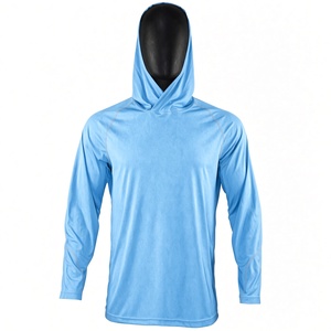 Hoodie de pêche personnalisé pour hommes, 100% polyester, protection solaire, haut de pêche personnalisé, hoodie solaire, pêche en lac, vêtements de sport personnalisés - Product Image 1