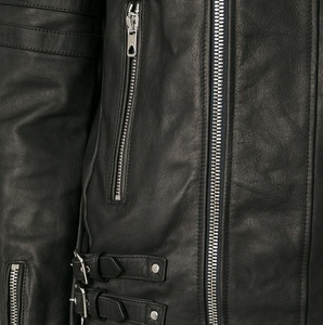 2024 High Quality <b>Men's</b> Stylish Leather <b>Jacket</b> Casual Wholesale Solid Color with Stand Collar - Product Image 5