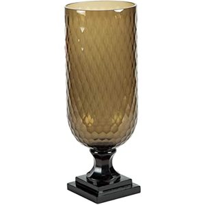 Red Crystal <b>Vase</b> Art Deco Design Tabletop Decor <b>Unique</b> Geometric Pattern - Product Image 6