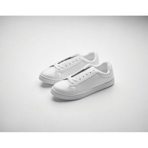 รองเท้าผ้าใบผ้าใบน้ำหนักเบา PU สีขาวปรับแต่งได้39แบบอินเทรนด์ - Product Image 5