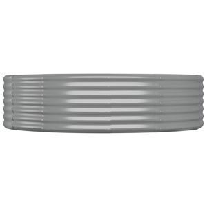 Jardinera Elevada de Acero Galvanizado para Patio, 140x140x14.2 Pulgadas, Gris, para Suministros de Jardinería - Product Image 3