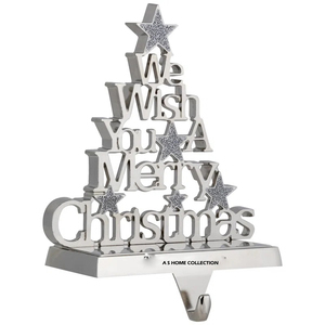 Direct Factory Sale Customized Modern Style Silver Finish Christmas Tree <b>Stocking</b> Holder Blank Sublimation Decorations - Product Image 1