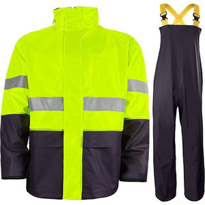 Trajes Impermeables de Alta Visibilidad para Hombre 2026, Chaqueta y Pantalones de Seguridad Reflectantes, Ropa de Seguridad Esencial - Product Image 2