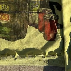 Sudadera con Capucha Personalizada de Alta Calidad con Patrón Sólido y Estampado DTG y Serigrafía, Tela de Felpa 100% Algodón, Precio al por Mayor, Sudadera para Hombre - Product Image 5