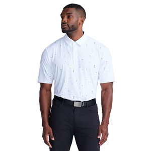 Chemise Popeline Imprimée à Manches Courtes pour Homme, Vente en Gros OEM, Blanche, Respirante, Style Smart Casual, Coupe Classique, Tissu 100% Coton Tissé - Product Image 1