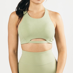 Sujetador Deportivo Sin Costuras con Logotipo Personalizado de Leopardo, de Alta Sujeción, Elegante, de Secado Rápido, para Gimnasio, Yoga, Fitness, Top Corto Transpirable, Tallas Grandes - Product Image 1