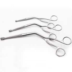 Pinces trachéolaryngées médicales Magill, forceps pour l'élimination des corps étrangers, pince à bec courbé réutilisable, manuel, écologique, CE - Product Image 1