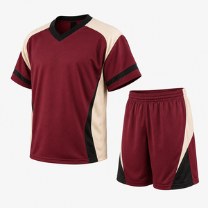 Ensemble uniforme de lacrosse pour hommes à col en V et short, prix de gros, design unique, 100 % polyester, manches courtes - Product Image 2
