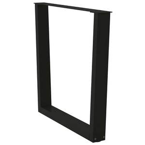 ขาโต๊ะอาหารเหล็กเคลือบสีดำ ขาเฟอร์นิเจอร์สูง - Product Image 5