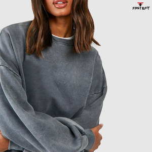 Sweat-shirt unisexe pour femme en coton 100% léger, séchage rapide, prix raisonnable, logo personnalisé sur le devant, couleurs et tailles personnalisées, vente en gros - Product Image 5
