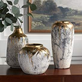 Handmade Copper Tabletop <b>Vase</b> Modern Design Turquoise Patina Finish <b>Decorative</b> Metal <b>Vase</b> - Product Image 2