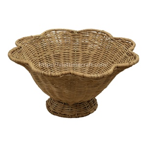 Corbeille à fruits en rotin écologique, tressée à la main, naturelle, passe au lave-vaisselle, organisateur de table - Product Image 1