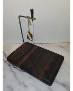 Utensilio de cocina para queso, tabla de quesos con cortador, rebanador de queso ajustable, cortador de mantequilla, cortador de queso multiusos - Product Image 5