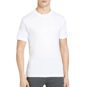 Camiseta de Verano para Hombre, Cuello Redondo, Corte Ajustado, 100% Algodón, Estilo Urbano, Cómoda para Uso Diario, Manga Corta, Diseño Liso - Product Image 1