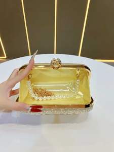 กระเป๋าเดินทางงานฝีมือสุดพิเศษสำหรับเจ้าสาว ดีไซน์เนอร์ออกแบบ ปักลายสไตล์คลาสสิก รูปทรงโมเสก ปรับแต่งได้ หลากสี สำหรับงานปาร์ตี้กลางคืน M/S - Product Image 6