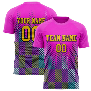 เสื้อฟุตบอลผู้ใหญ่แบบยูนิเซ็กซ์สั่งทำพิเศษ พิมพ์ลายเต็มตัว คอกลม แขนสั้น ระบายเหงื่อได้ดี ผลิตจากโพลีเอสเตอร์ 100% พร้อมชื่อทีมและหมายเลขผู้เล่น - Product Image 6