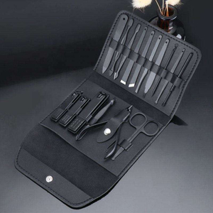 Premium High-End Stainless Steel Classic 4 in 1 Manicure Kit 12pc Pedicure <b>Set</b> with Bag Precision Sharp <b>Nail</b> Clippers & Tools - Product Image 2