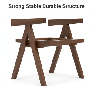 Silla de Comedor de Madera Maciza y Ratán, Tejida a Mano, Diseño Escandinavo Moderno, para Hogar, Cafetería, Restaurante, Venta al Por Mayor de Fábrica - Product Image 5