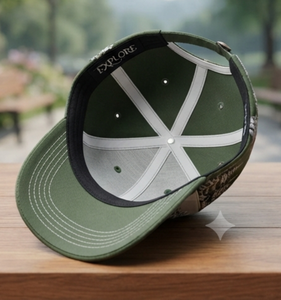 Casquette Trucker Brodé Vert et Blanc, Design Unisexe, Réglable, 6 Panneaux, pour Vente en Gros et au Détail, Décontractée pour l'Extérieur - Product Image 4