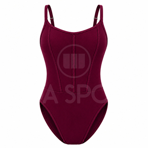 Maillot de bain une pièce sur mesure pour femme, tissu extensible de haute qualité, séchage rapide, fournisseur de marques privées - Product Image 2