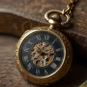 Standard Design <b>Silver</b> Automatic Mechanical Pocket Watch <b>Clock</b> With Chain Watch Roman Numbers <b>Clock</b> High Quality Pocket <b>Clock</b> - Product Image 5