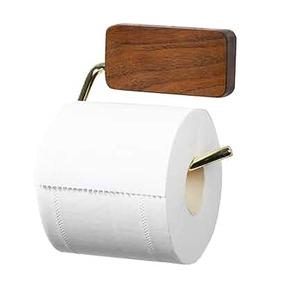 Soporte de papel higiénico de madera para montar en la pared, excelente artesanía, el mejor proveedor de rollos de papel higiénico, soporte de papel higiénico de madera - Product Image 3