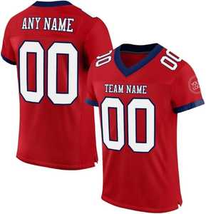 Camiseta de Fútbol Americano para Hombre, Cuello en V, Manga Corta, Número Serigrafiado, Transpirable, Precio Económico, Directo de Fábrica en Línea - Product Image 3