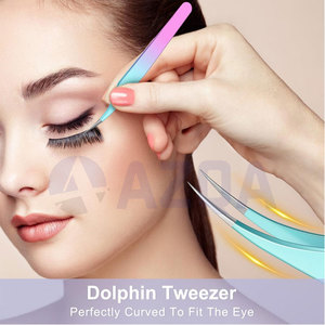 ชุดแหนบต่อขนตาหลากสีสแตนเลสพร้อมกล่องเก็บ สำหรับแยกขนตาและวางขนตา - Product Image 6