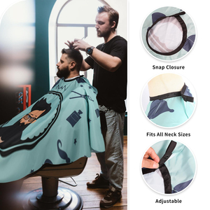 Delantal de Peluquería Personalizado con Logotipo, Impermeable, de Poliéster, para Salón de Belleza, con Cuello de Silicona para Peluquería - Product Image 5