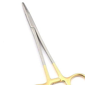 Porte-aiguille Mayo Hegar Premium 16 cm - Acier inoxydable de qualité chirurgicale, manche doré TC, autoclavable, haute adhérence - Certifié ISO13485 CE - Product Image 6